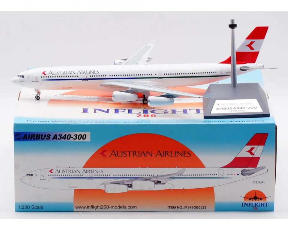 www.JetCollector.com: Austrian Airlines A340-300 w/stand OE-LAL 1