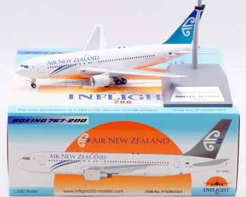 Air New Zealand B767-200ER New Colors, w/stand ZK-NBC 1:200 Scale Inflight IF762NZ1023