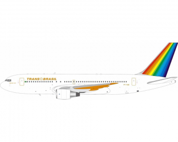 Trans Brazil B767-200 New Colors, w/stand PT-TAB 1:200 Scale Inflight IF762TR0823