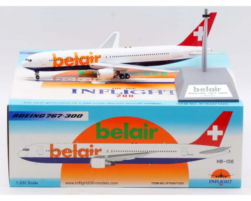 Belair B767-300ER w/stand HB-ISE 1:200 Scale Inflight IF763471223