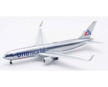 American Airlines B767-300 One World, w/stand N395AN 1:200 Scale Inflight IF763AA0323P
