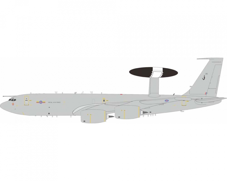 www.JetCollector.com: Royal Air Force E-3D Sentry w/stand ZH105 1