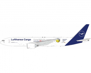 Lufthansa Cargo B777F w/stand D-ALFG 1:200 Scale Inflight JF-777-2-004