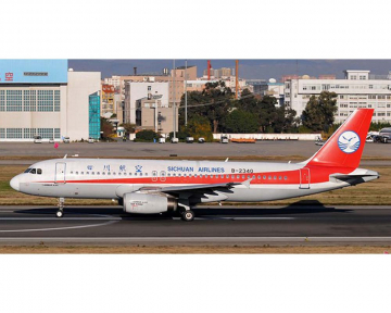 Sichuan Airlines A320 B-2340 w/stand 1:200 Scale Aviation200 KJ-A320-110