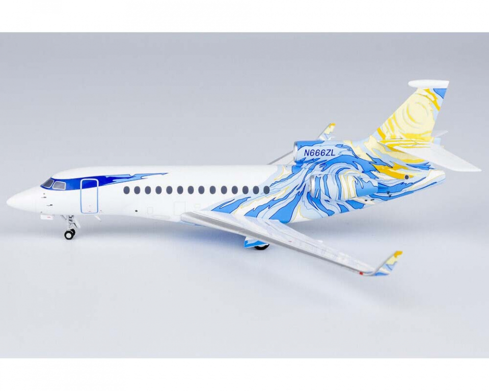www.JetCollector.com: Private Falcon 7X special livery N666ZL 1