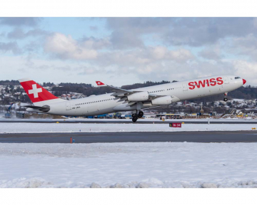 Swiss Red Nose A340-300 HB-JMA 1:400 Scale Phoenix PH11873