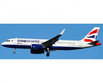 British Airways A320 One World G-EUYR 1:400 Scale JC Wings SA4BAW036