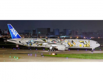 ANA - All Nippon B777-300ER JA784A "Eevee Jet"w/stand 1:200 Scale Aviation200 WB2016