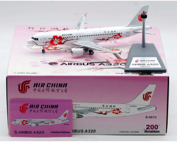 Air China A320 B-6610 w/stand 1:200 Scale Aviation200 AV2086