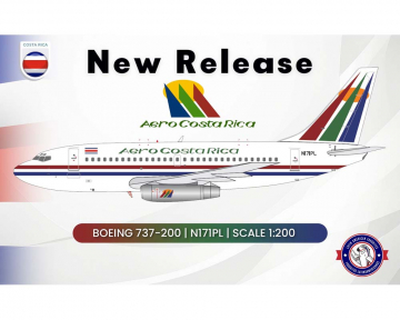 Aero Costa Rica B737-200 N171PL 1:200 Scale El Aviador EAV171