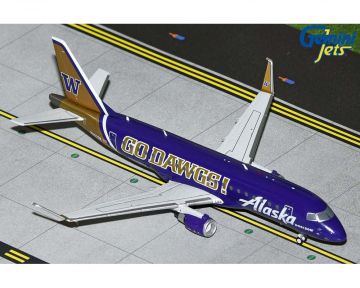 Alaska Airlines E175LR Univ. of Washington "Go Dawgs" N662QX 1:200 Scale Geminijets G2ASA1287