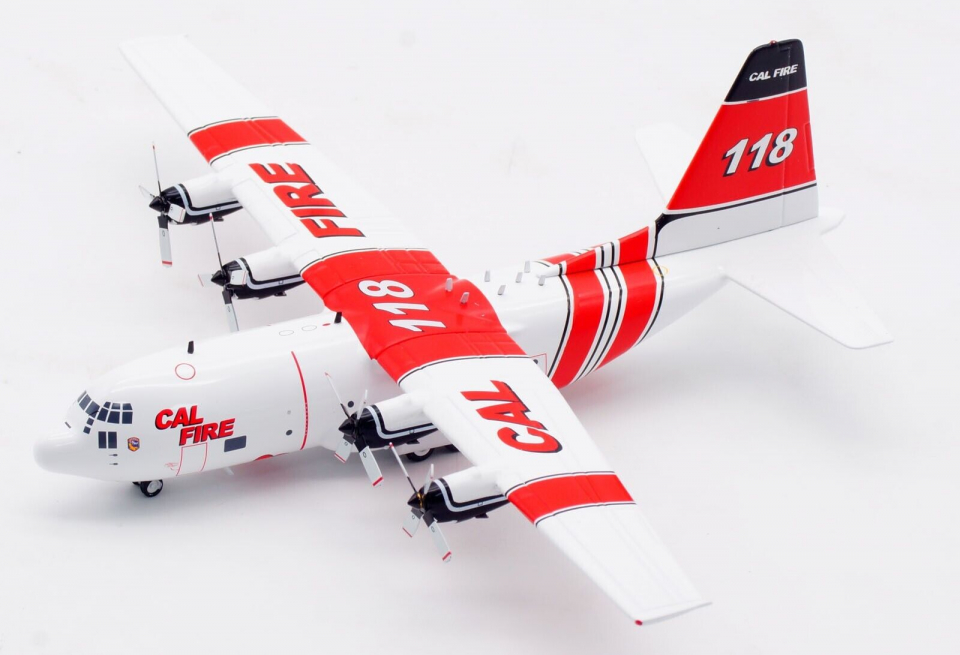 www.JetCollector.com: CAL Fire HC-130H Hercules w/stand N118Z 1