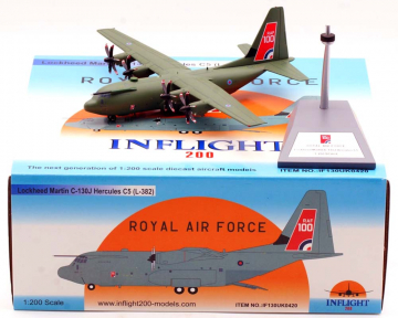 Royal Air Force C130J Hercules w/stand ZH887 1:200 Scale Inflight IF130UK0420