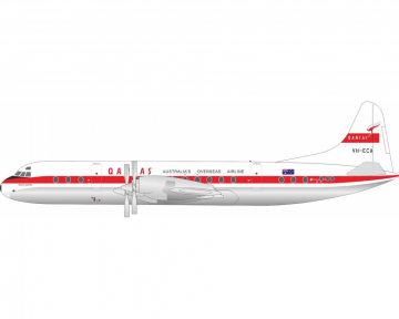 Qantas L-188 Electra w/stand VH-ECA 1:200 Scale Inflight IF188QF1223
