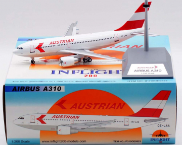 Austrian Airlines A310 w/stand OE-LAA 1:200 Scale Inflight IF310OE0823
