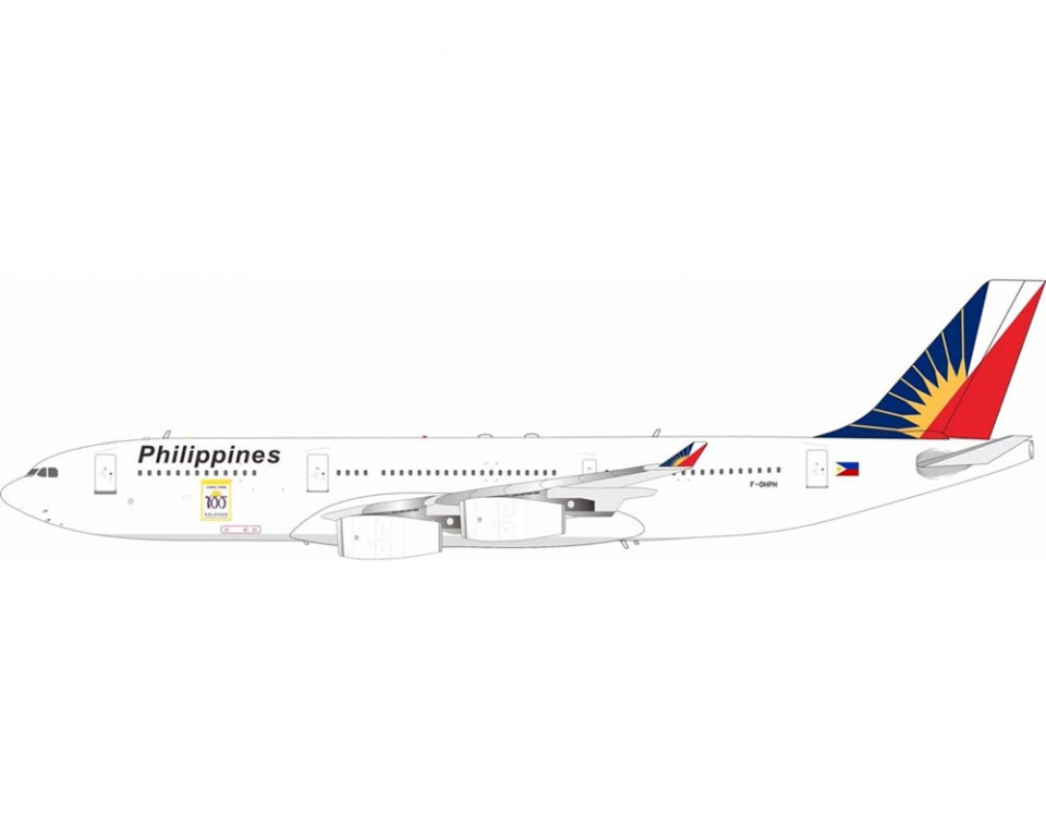 www.JetCollector.com: Philippine Airlines A340-200 w/stand F-OHPH