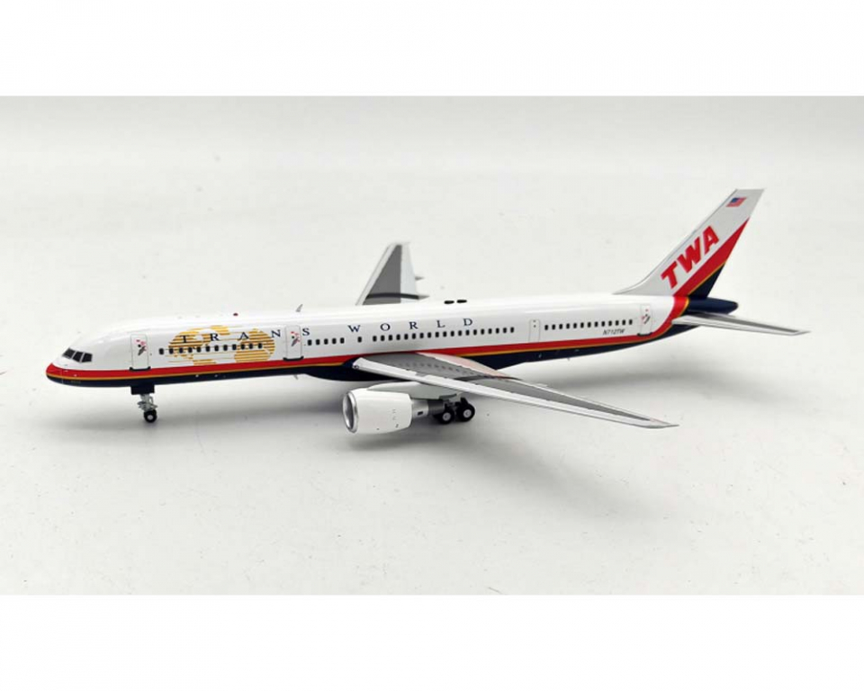 www.JetCollector.com: TWA B757-200 w/stand N712TW 1:200 Scale