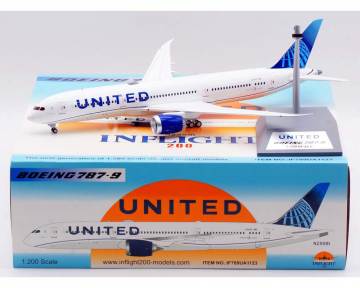 United Airlines B787-9 w/stand N29981 1:200 Scale Inflight IF789UA1123