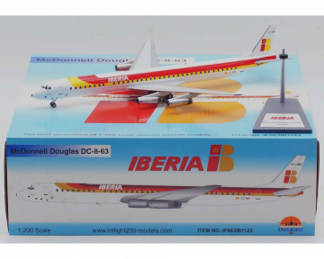 Iberia DC-8-63 w/stand EC-BMY 1:200 Scale Inflight IF863IB1123