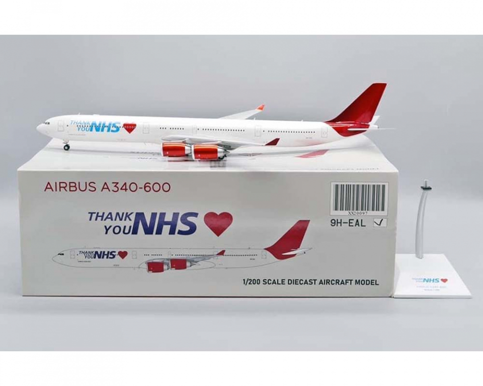 www.JetCollector.com: Maleth Aero Thank You NHS Airbus A340-600 9H