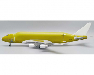 Boeing B747-400(LCF) Dreamlifter, Bare Metal, w/stand N747BC 1:200 Scale JC Wings LH2165