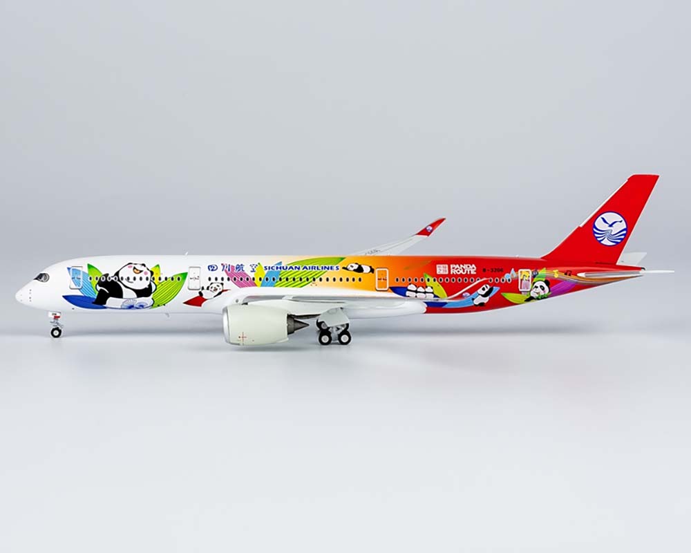 www.JetCollector.com: Sichuan Airlines A350-900 Panda Route B-32G6