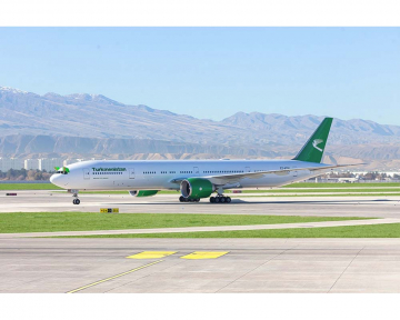 Turkmenistan Airways B777-300ER EZ-A781 1:400 Scale Phoenix PH11890