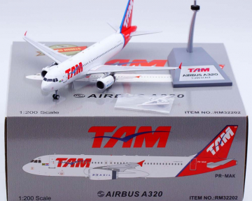 Tam A320 w/stand PR-MAK 1:200 Scale Retro Models RM32202