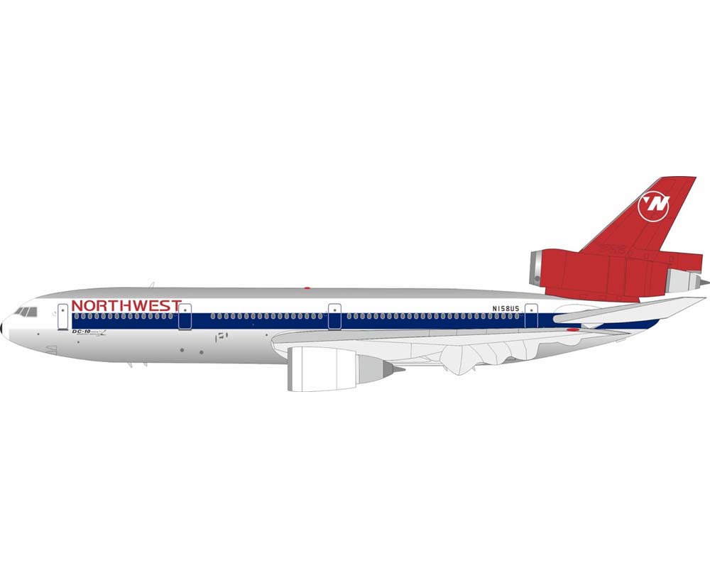 www.JetCollector.com: Northwest DC-10-40 w/stand N158US 1:200