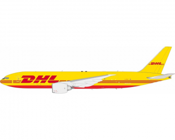 DHL B777F AeroLogic, w/stand G-DHLY 1:200 Scale B Models B-772-HLY