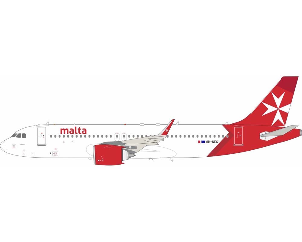 www.JetCollector.com: KM Malta A320 w/stand 9H-NEG 1:200 Scale
