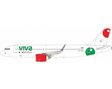 Viva Aerobus A320 w/stand XA-VIH 1:200 Scale Inflight IF320VB0725
