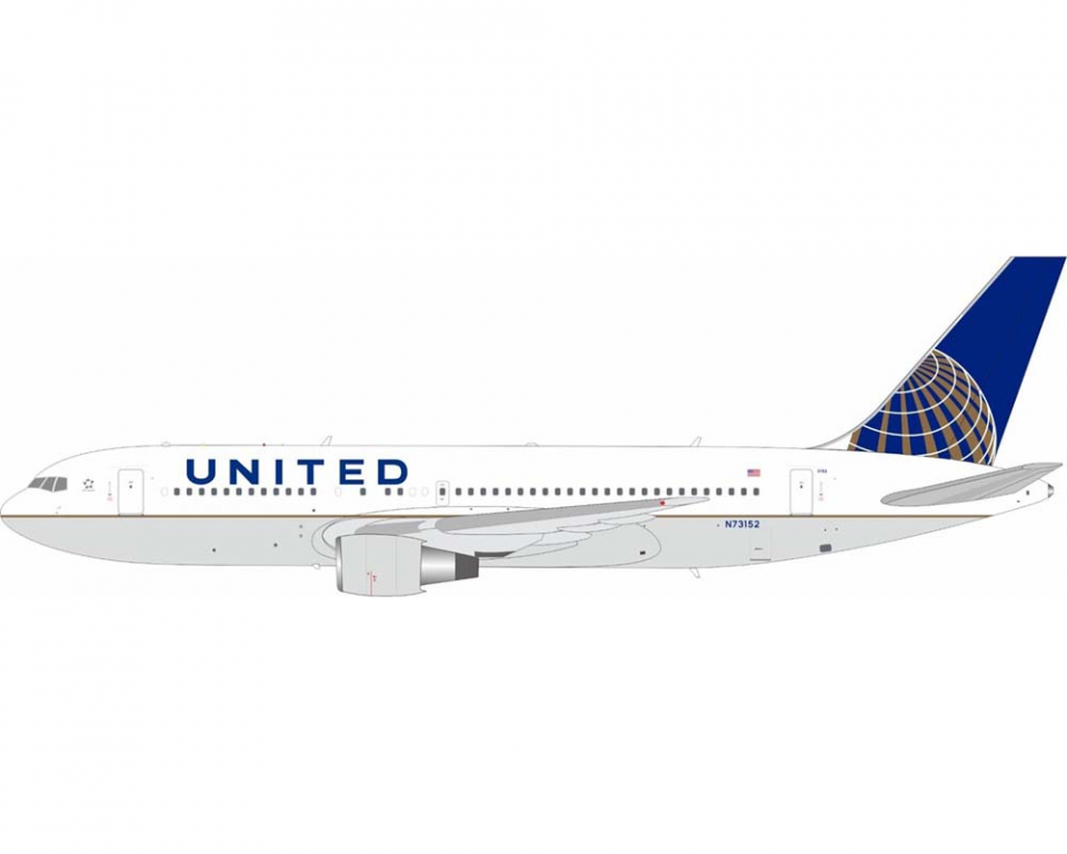 www.JetCollector.com: United Airlines B767-200ER w/stand N73152 1