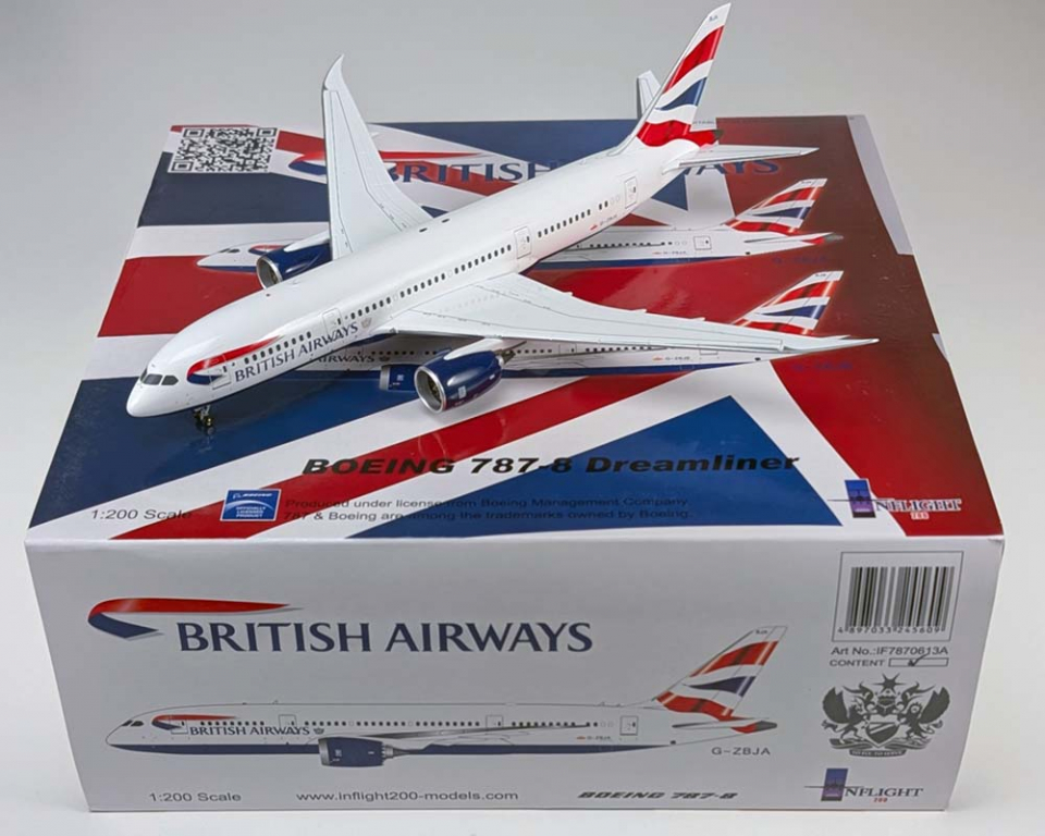 www.JetCollector.com: British Airways 787-8 G-ZBJA 1:200 www.JetCollector.com: British Airways 787-8 G-ZBJA 1:200