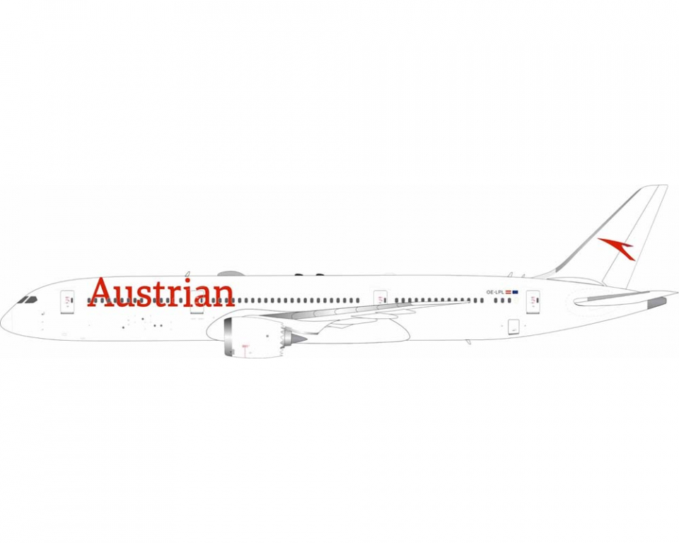 www.JetCollector.com: Austrian Airlines B787-9 w/stand OE-LPL 1