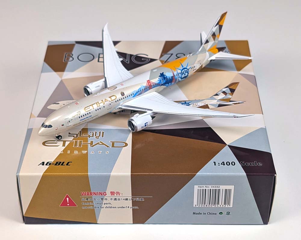www.JetCollector.com: Etihad B787-9 Choose the USA A6-BLC 1:400
