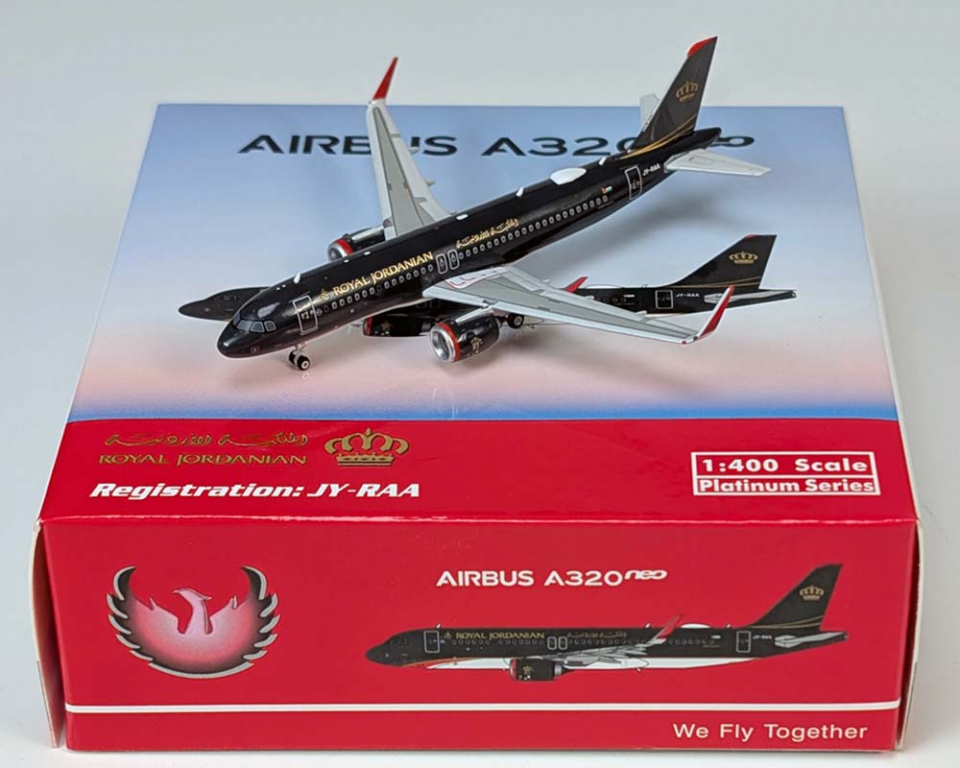 www.JetCollector.com: Royal Jordanian A320neo JY-RAA 1:400 Scale