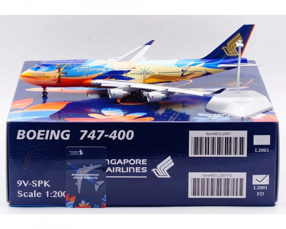 www.JetCollector.com: Singapore Airlines B747-400 Tropical, Flaps