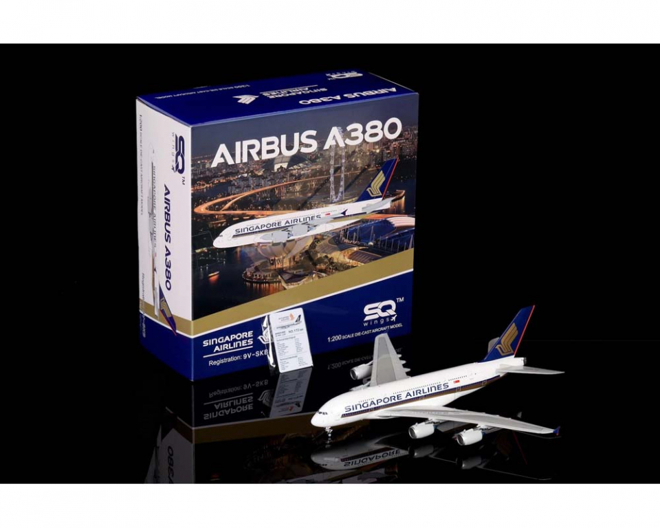 www.JetCollector.com: Singapore Airlines A380 w/stand 9V-SKB 1:200
