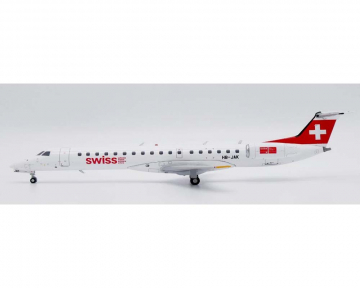 Swiss ERJ-145LU w/stand HB-JAK 1:200 Scale JC Wings XX20441