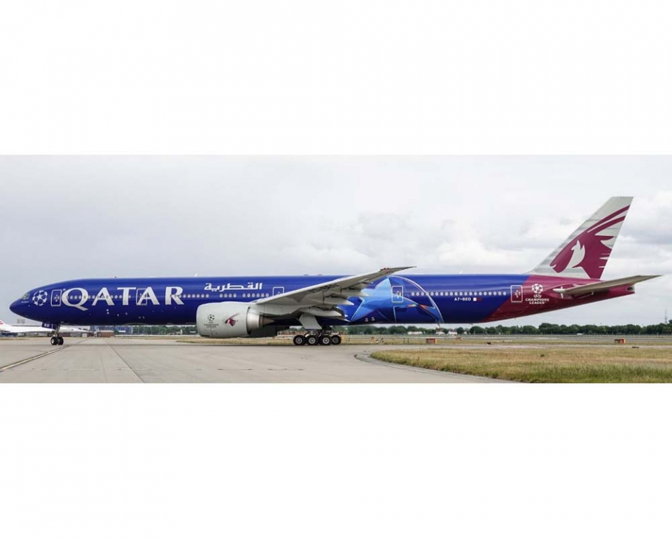 www.JetCollector.com: Qatar B777-300ER UEFA Champions League, w