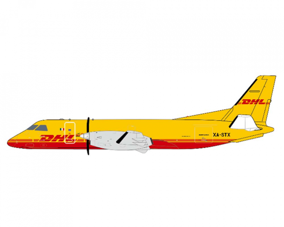www.JetCollector.com: DHL Saab 340 XA-STX 1:400 Scale JC Wings XX40231