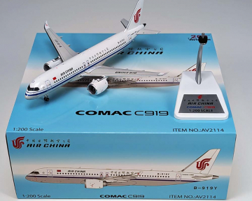 Air China C919 B-919Y detachable gear, w/stand 1:200 Scale AV200 AV2114