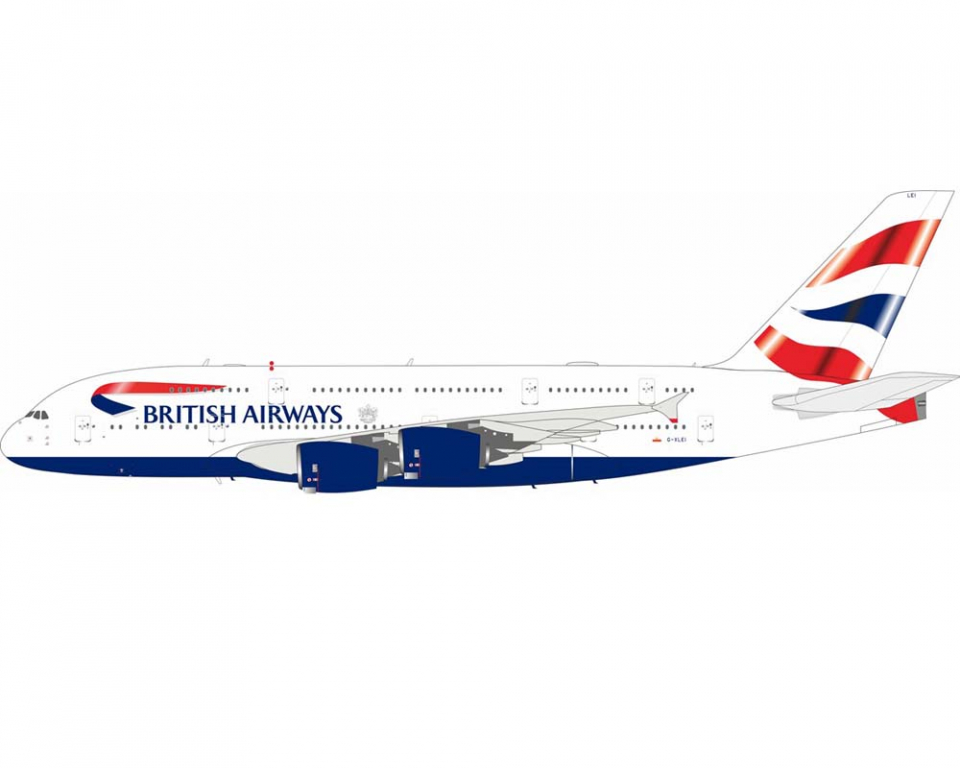 www.JetCollector.com: British Airways A380 w/stand G-XLEI 1:200
