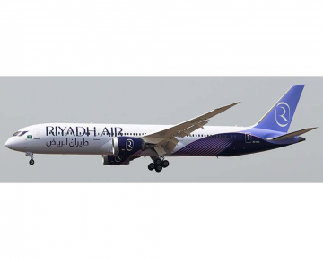 Riyadh Air B787-9 HZ-RXAA detachable gear, w/stand 1:400 Scale AV400 AV4399