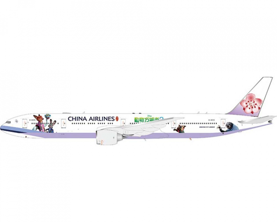 www.JetCollector.com: China Airlines B777-300ER B-18055 Zootopia 2
