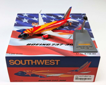 Southwest B737-300 Arizona livery, w/stand N383SW 1:200 Scale B Models B-733-383