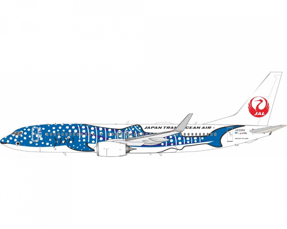 Japan Transocean B737-800 ジンベエジェット www.JetCollector.com: Japan Transocean B737-800 (Jinbei Jet Livery
