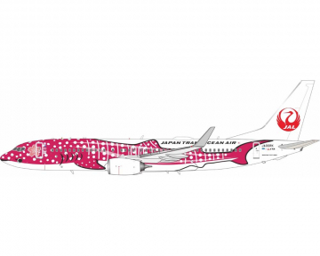 Japan Transocean B737-800 (Sakura Jinbei Livery) w/stand JA06RK 1:200 Scale B Models B-738-06RK