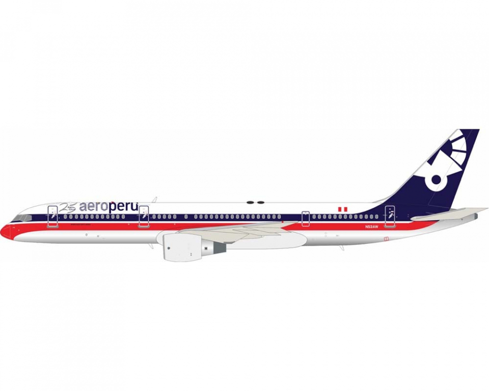 www.JetCollector.com: Aeroperu B757-200 25yrs livery, w/stand